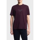 Emporio Armani Erkek Regular Fit Logo Detaylı Pamuklu Kısa Kollu Mor T-Shirt EM004583 AF13669-MA116 - 3XL