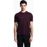 Emporio Armani Erkek Regular Fit Logo Detaylı Pamuklu Kısa Kollu Mor1 T-Shirt EM004583 AF13669-MA117 - 2XL