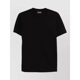 Emporio Armani Erkek Regular Fit Mikro Kartal Desenli Yuvarlak Yakalı Kısa Kollu Siyah T-Shirt EM004522 AF10762-FC346