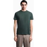 Emporio Armani Erkek Regular Fit Mikro Kartal Desenli Yuvarlak Yakalı Kısa Kollu Yeşil T-Shirt EM004522 AF10762-F7171 - 3XL