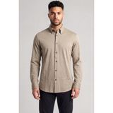 Emporio Armani Erkek Regular Fit Mini Kartal Detaylı Pamuklu Uzun Kollu Haki Gömlek EM005446 AF10762-F6219