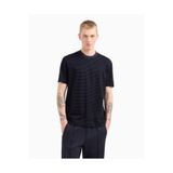 Emporio Armani Erkek Regular Fit Yuvarlak Yaka Pamuklu Logo Kaplı Kısa Kollu Lacivert T-Shirt