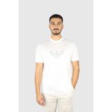 Emporio Armani Erkek Regular Fit Yuvarlak Yakalı Logo Işlemeli Pamuklu Kısa Kollu Beyaz T-Shirt EM003007 AF18312-U0003 - XL