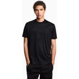 Emporio Armani Erkek Regular Fit Yuvarlak Yakalı Logo Işlemeli Pamuklu Kısa Kollu Siyah T-Shirt EM003007 AF18312-UC001 - XL