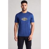 Emporio Armani Erkek Regular Fit Yuvarlak Yakalı Logo Tasarımı Kısa Kollu Lacivert T-Shirt EM004916 AF13747-UB093