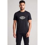 Emporio Armani Erkek Regular Fit Yuvarlak Yakalı Logo Tasarımı Kısa Kollu Siyah T-Shirt EM004916 AF13747-UC001