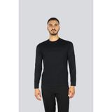 Emporio Armani Erkek Saf Pamuk Içerikli Logo Kabartmalı Yuvarlak Yaka Uzun Kollu Normal Kalıp Lacivert T-Shirt 8N1TD7 1JGYZ-0974