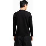 Emporio Armani Erkek Saf Pamuk Içerikli Logo Kabartmalı Yuvarlak Yaka Uzun Kollu Normal Kalıp Siyah1 T-Shirt 8N1TD7 1JGYZ-0022 - 3XL