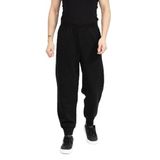 EMPORIO ARMANI Erkek Siyah, Rahat Kesim, Beli ve Paçası Lastikli Pamuklu Pantolon, L Beden