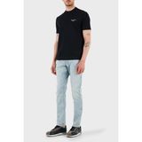 Emporio Armani Erkek Slim Fit Denim Kumaş Streç Pamuklu Dar Paça Açık Mavi Jeans EM000121 AF13281-MB003 - 38 / 32