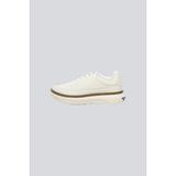 Emporio Armani Erkek Topuk Kısmı Logo Desenli Kalın Rahat Taban Bağcıklı Beyaz Sneaker EM003067 AF10848-U0003