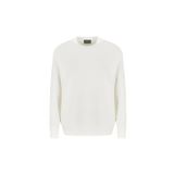 Emporio Armani Erkek Triko, Kazak, Crew Neck, Uzun Kollu, Beyaz