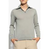 Emporio Armani Erkek Uzun Kollu Dik Yakalı Logolu Haki Kazak 6R1MXF 1MNFZ-F636 - 3XL