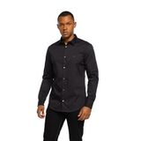 Emporio Armani Erkek Uzun Kollu Regular Fit Gömlek, Siyah, S