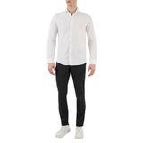 EMPORIO ARMANI Erkek Yün Karışımlı Skinny Pantolon, Siyah, 46 Beden