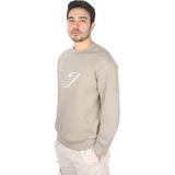 Emporio Armani Erkek Yuvarlak Yaka Marka Logolu Bej Kazak 6D1M76 1JHSZ-0144