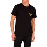 EMPORIO ARMANI Erkek Yuvarlak Yaka Tişört, Siyah Kartal, S, Siyah Kartal, S