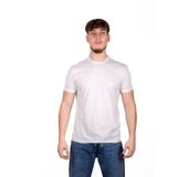 Emporio Armani Erkekler Düzenli Fit Pamuk Kabartma Balta Logo Tee, Kırık beyaz, XXL