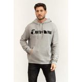 Emporio Armani Fermuarlı Sweatshirt Gri, M, EM006208AF14793, GREY MELANGE, erkek