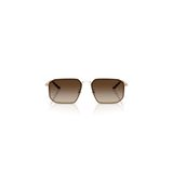 Emporio Armani Güneş Gözlüğü, M, 0EA2165D, Mat Soluk Altın-Gradyan Kahve, kadın