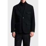 Emporio Armani Hafif Dolgulu Regular Fit Kruvaze Yaka Blazer Ceket Erkek Ceket EM003835 AF18502 UC001 - Siyah - 54
