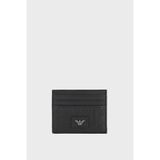 Emporio Armani Hakiki Deri Kabartmalı Logo Baskılı Kartlık Erkek KARTLIK EM001740 AF14774 UC001