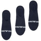 EMPORIO ARMANI Invisibile 3'lü paket erkek çorabı, Mavi (Armani Blue)/Mavi/BL, S-M