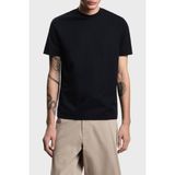 Emporio Armani Ipek Karışımlı Jakarlı Regular Fit Bisiklet Yaka T Shirt Erkek T Shirt EM004917 AF23458 FB452 - Lacivert