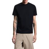 Emporio Armani İpek Karışımlı Jakarlı Regular Fit Bisiklet Yaka T Shirt Erkek T SHİRT EM004917 AF23458 FB452