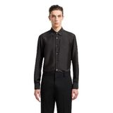 Emporio Armani İpek Karışımlı Regular Fit Klasik Yaka Gömlek Erkek GÖMLEK EM001537 AF17293 UC001
