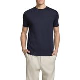 Emporio Armani İpek Karışımlı Regular Fit Logolu Bisiklet Yaka T Shirt Erkek T SHİRT EM004586 AF13721 UB118