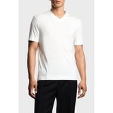 Emporio Armani Ipek Karışımlı Regular Fit V Yaka Jarse T Shirt Erkek T Shirt EM003465 AF13721 U0003 - Ekru - 3XL