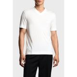 Emporio Armani İpek Karışımlı Regular Fit V Yaka Jarse T Shirt Erkek T SHİRT EM003465 AF13721 U0003