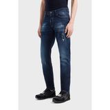 Emporio Armani J06 Düşük Bel Slim Fit Dar Paça Jeans Erkek Kot Pantolon 3D1J06 1D14Z 0942 - Lacivert - 30