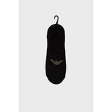 Emporio Armani Jakarlı Kartal Logolu 3 Pack Babet Çorap Erkek Çorap EM000548 AF12271 MC061 - S - M - Siyah