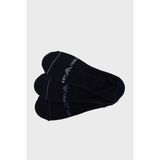 Emporio Armani Jakarlı Logolu 3 Pack Babet Çorap Erkek Çorap EM000548 AF12276 MB154 - S - M - Lacivert