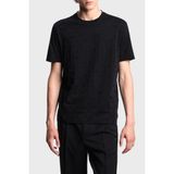 Emporio Armani Jakarlı Pamuklu Regular Fit Bisiklet Yaka T Shirt Erkek T Shirt EM002968 AF10762 FC245 - Siyah - XL