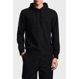 Emporio Armani Jakarlı Pamuklu Regular Fit Kapüşonlu Sweat Erkek Sweat EM003424 AF13700 FC230 - Siyah