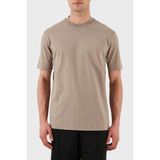 Emporio Armani Jakarlı Regular Fit Pamuklu Bisiklet Yaka T Shirt Erkek T Shirt EM001288 AF10017 F6063 - Bej - XL