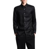 Emporio Armani Jakarlı Regular Fit Saten Görünümlü Klasik Yaka Gömlek Erkek GÖMLEK EM001537 AF15074 FC218