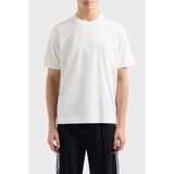 Emporio Armani Kabartmalı Logo % 100 Pamuk Regular Fit Bisiklet Yaka T Shirt Erkek T Shirt EM001040 AF13669 U0003 - Beyaz - 3XL