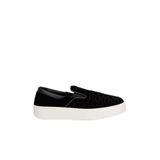 Emporio Armani Kadife Logolu Kalın Tabanlı Loafer Ayakkabı Bayan AYAKKABI X3Y007 XR235 00002