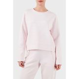 Emporio Armani Kadın Bisiklet Yaka Sweatshirt, Pudra, S Beden