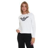 Emporıo Armanı Kadın Bisiklet Yaka Sweatshirt,Bıanco+Spago S