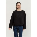 Emporıo Armanı Kadın Bisiklet Yaka Sweatshirt,Siyah M
