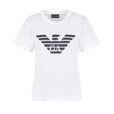 Emporio Armani Kadın Bisiklet Yaka T-Shirt, Beyaz, M Beden