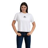 Emporio Armani Kadın Bisiklet Yaka T-Shirt, Brilliant White, S Beden