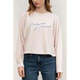 Emporio Armani Kadın Bisiklet Yaka T-Shirt, Pale Rose, S Beden