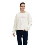 Emporio Armani Kadın Bisiklet Yaka T-Shirt, Warm White, M Beden