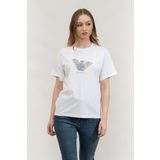 Emporio Armani Kadın Bisiklet Yaka T-shirt